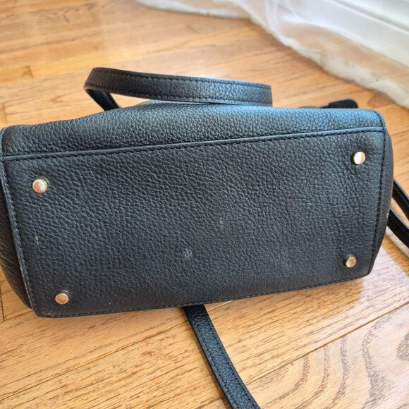 Kate Spade Jackson Medium Satchel Black Pebbled Leather - Picture 8 of 16